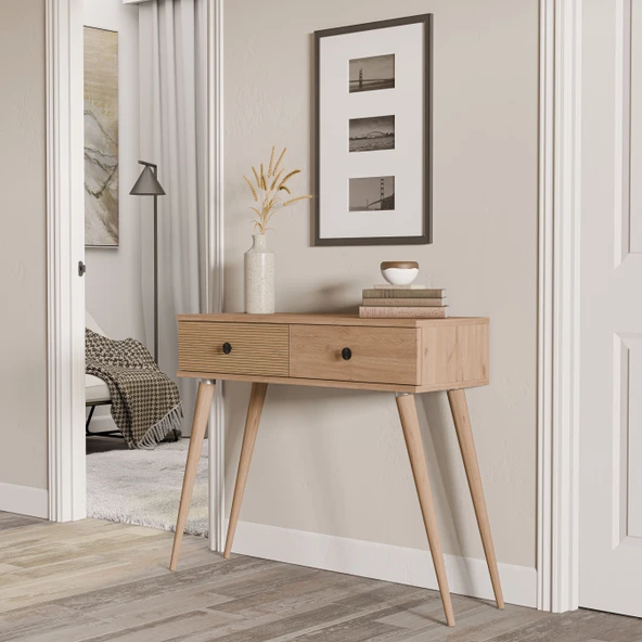 Mezza 6035 ODESA (AHŞAP AYAKLI) 2 ÇEKMECELİ DRESUAR SEPET-YUNUS ürün görseli 1