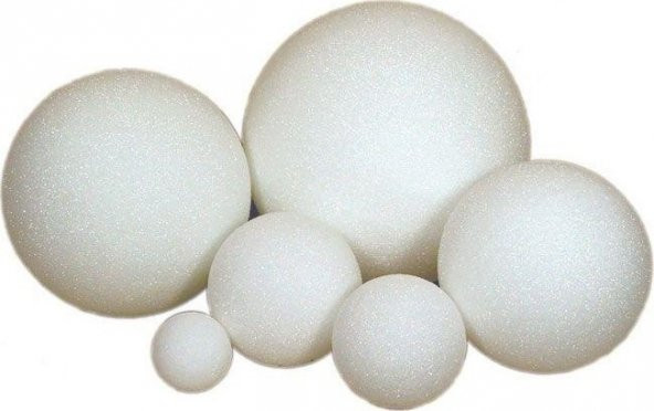 Strafor Köpük Top 8 Cm 15 Li (1 Paket 15 Adet) ürün görseli 1