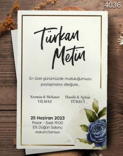 aldialiyor  4036 EKOLİFE DÜĞÜN VE NİŞAN DAVETİYESİ 500 ADET AL 200 ADET BİZDEN ürün görseli 1