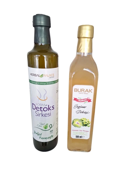 Detoks sirkesi 500 ml & Enginar sirkesi 500 ml ikili sirkeseti ürün görseli 1