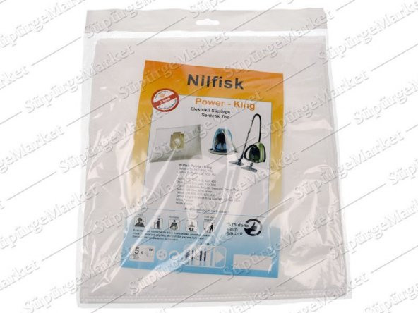 Nilfisk Power Bez Toz Torbası 20 Adet ürün görseli 1