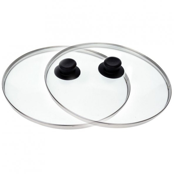 Bütün Tencerelere Uygun Cam Tencere Kapağı 30 cm(1ADET HEDİYEMİZ) KG0017994 ürün görseli 1