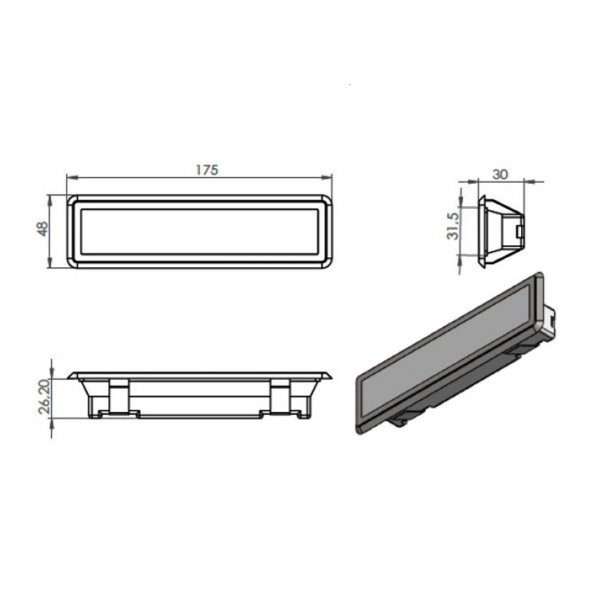 Davlumbaz LED Lambası - 175 mm - Resim 5