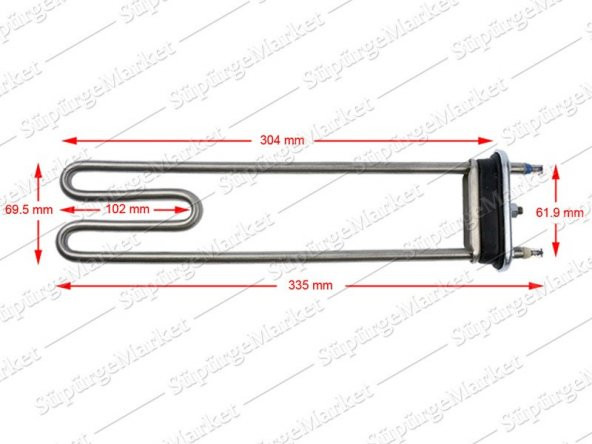 Arçelik / Beko Çamaşır Makinesi Termikli Rezistansı ürün görseli 1