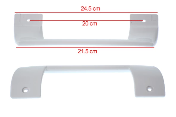 2 Adet Profilo Buzdolabı Alt ve Üst Kapı Kolu Kol Takımı (Beyaz)KG0007804 ürün görseli 1