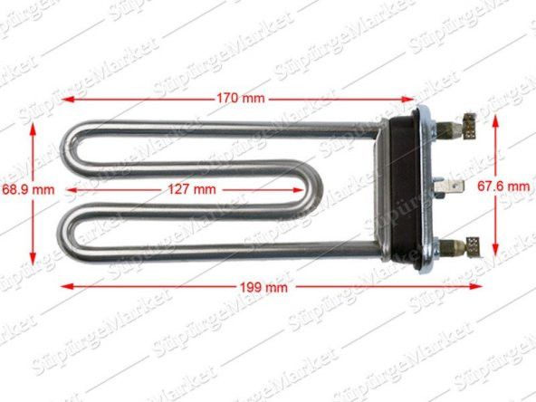 Hotpoint & Ariston & Indesit Çamaşır Makinesi Rezistansı - 1700W ürün görseli 1