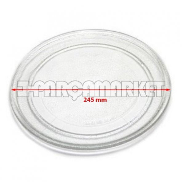 Mikrodalga Cam Tepsi (24,5cm) ürün görseli 1