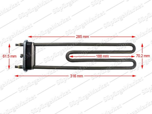 Universal Çamaşır Makinesi Rezistansı 2000W ürün görseli 1