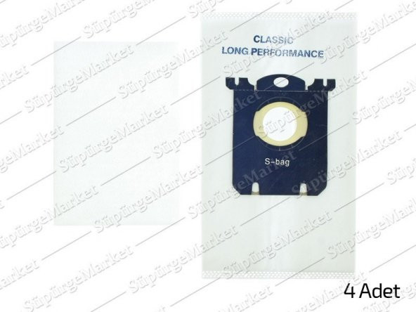 Philips S-Bag FC8021/03 Süpürge Toz Torbası 4lü ürün görseli 1