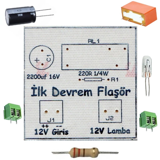 İlk Devrem Flaşör - Kendin Yap Kiti ürün görseli 1