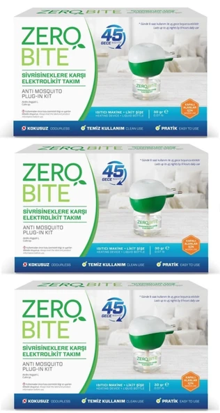 Zero Bite Elektrolikit Makine+Yedek 45 Gece x 3 Adet ürün görseli 1