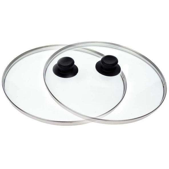 Bütün Tencerelere Uygun Cam Tencere Kapağı 24 cm (1ADET HEDİYEMİZ) KG0017989 ürün görseli 1