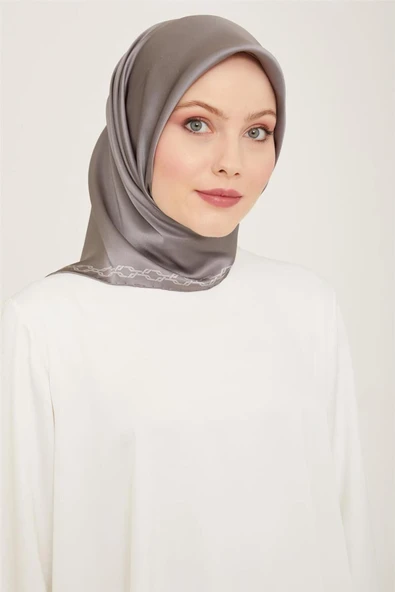 Sura İpek Eşarp 24ya9154 - 54 - Gri ürün görseli 1
