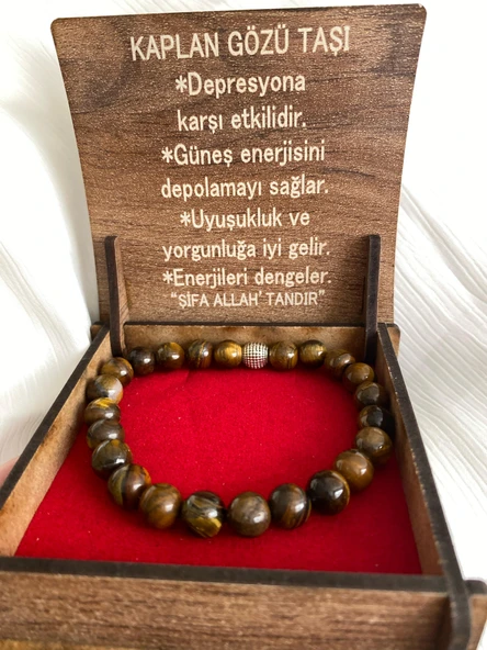 KAPLAN GÖZÜ TAŞI BİLEKLİK ürün görseli 1