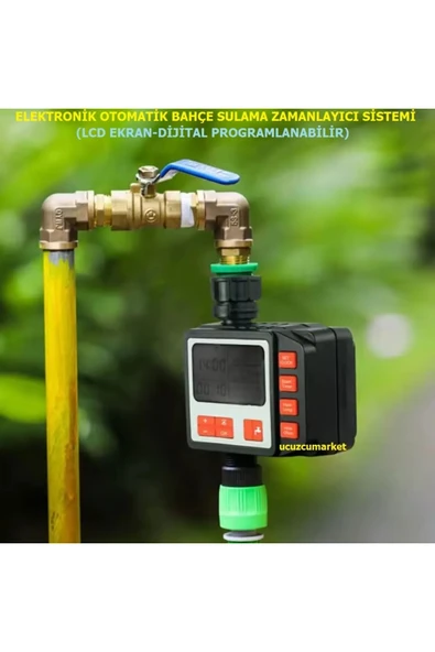 Otomatik Sulama Saati Zamanlayıcı Bahçe Sulama Elektronik Sistemi Lcd Ekran-Dijital Programlanabilir ürün görseli 1