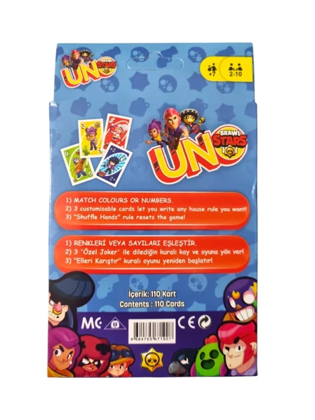 Brawl Stars Uno Oyun Kartı - Resim 2
