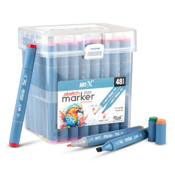 Art-X Sketch Marker Duo 48 Li Set 18049 ürün görseli 1