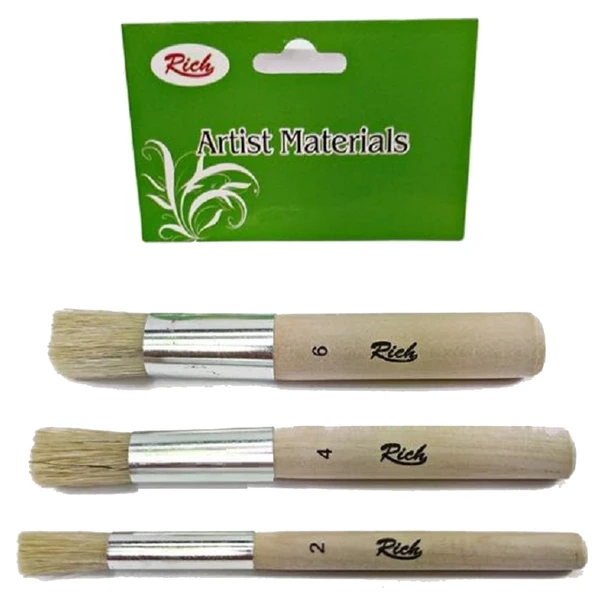 Rich Fırça Stencıl 3 Lü Set 2-4-6 ürün görseli 1