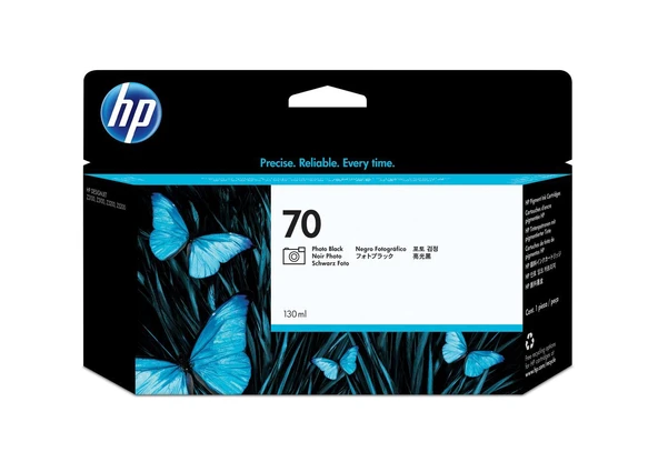 C9449A HP 70 130-ml Foto Siyah DesignJet Mürekkep Kartuşu ürün görseli 1