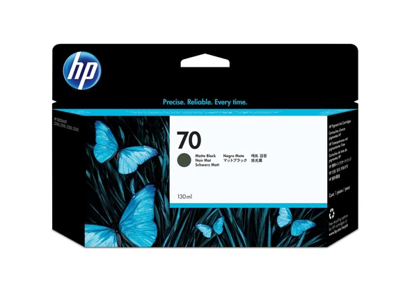 C9448A HP 70 130-ml Mat Siyah DesignJet Mürekkep Kartuşu ürün görseli 1