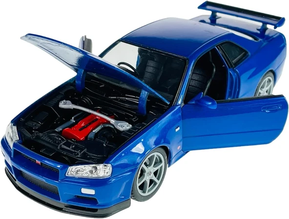 Nissan Skyline GTR (R34) 1/24 Ölçek Diecast Model Araba ürün görseli 1