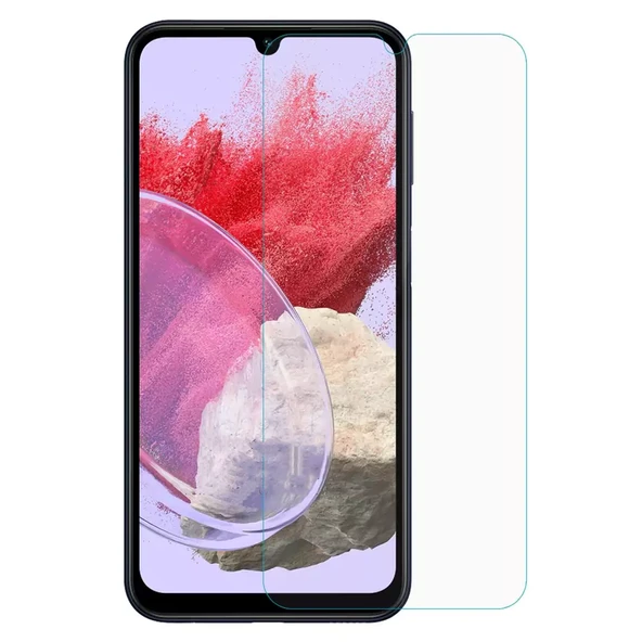Samsung Galaxy M34 Uyumlu Şeffaf Temperli Cam Ekran Koruyucu ürün görseli 1