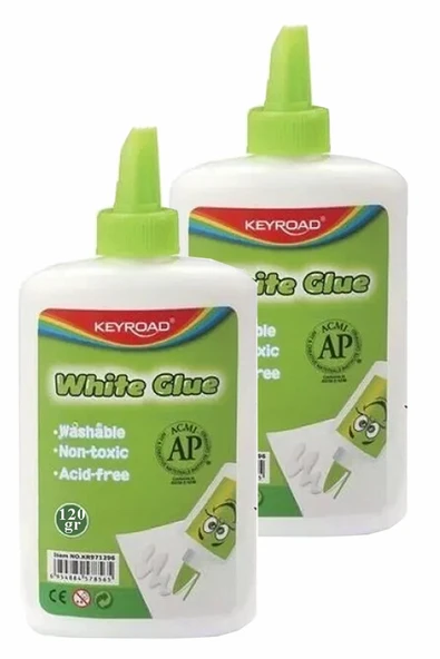 Beyaz Tutkal 120 gr 2 Adet Keyroad Beyaz Mobilya Tutkalı 120 gr Ahşap Tutkalı Su Bazlı Çok Amaçlı Beyaz Tutkal ürün görseli 1