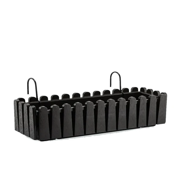 Omnipazar SO-İB03 Antrasit Askılı Balkon Saksı Takım 14 lt No 3 ürün görseli 1