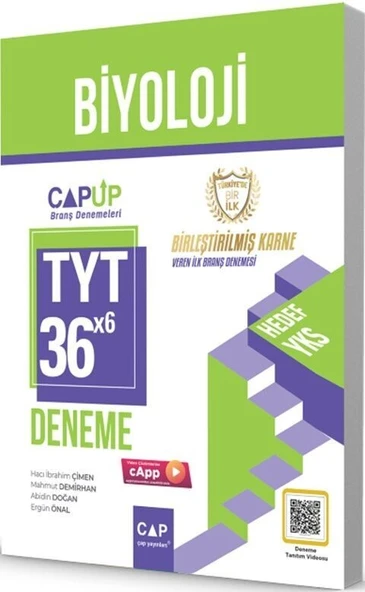 TYT Biyoloji 30 x 6 Up Deneme Çap Yayınları ürün görseli 1