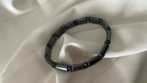HEMATİT DOĞAL TAŞ BİLEKLİK - Resim 2