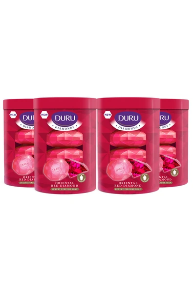 Duru Diamonds Serisi Oriental Red Diamond 16 Adet Güzellik Sabunu 4x360 gr ürün görseli 1