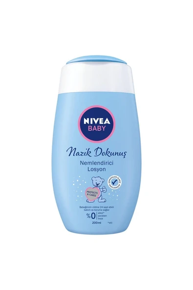 Nivea Baby Baby Bebek Nemlendirici Losyon 200ml, Hassas Cilt, Bebek Cilt Bakım, Yoğun Nemlendirme ürün görseli 1