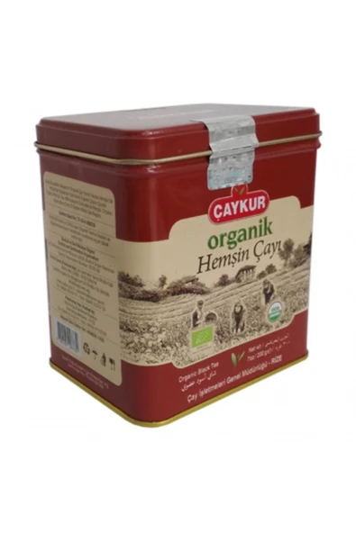 Çaykur Organik Hemşin Çayı Teneke Kutu 200gr ürün görseli 1