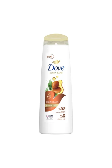 Dove Ultra Care Saç Bakım Şampuanı Onarıcı Bakım Argan Yağı 400 Ml ürün görseli 1