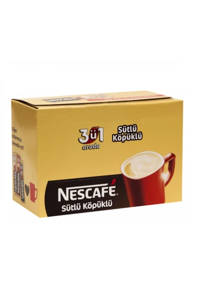 Nestle Nescafe 3'ü 1 Arada Sütlü Köpüklü Kahve 56'lı Paket 17,4 gr - Resim 3