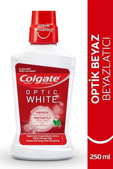 Colgate Optic White Beyazlatıcı Ağız Bakım Suyu 250 ml ürün görseli 1