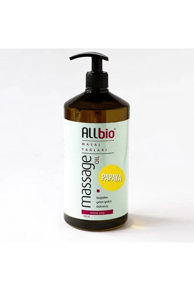 ALLBİO Masaj Yağı Papaya 1 Lt ürün görseli 1