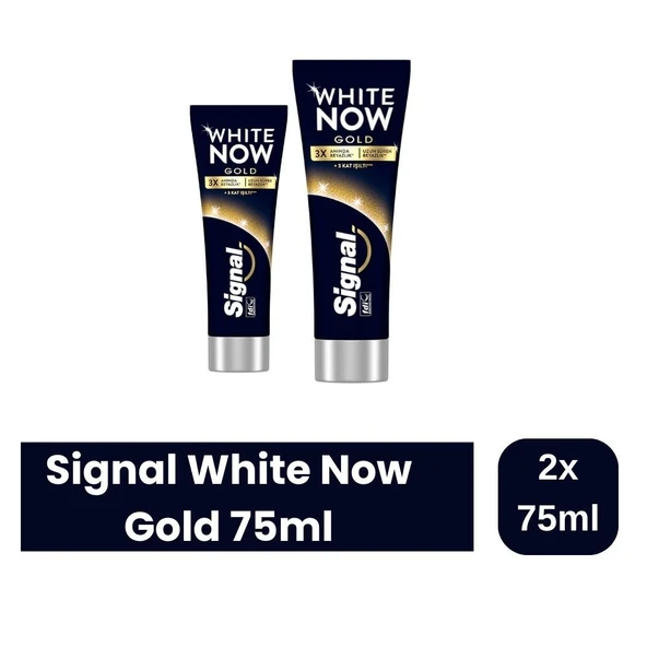 Signal White Now Gold 75ml x2 Adet ürün görseli 1