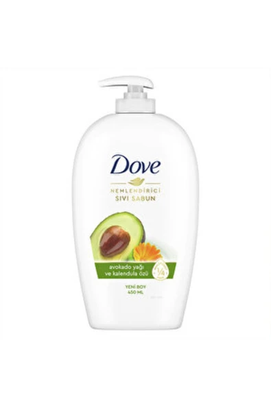 Dove (3 ADET ) Dove Avokado Yağı ve Kalendula Özü Sıvı Sabun 450 ml ürün görseli 1