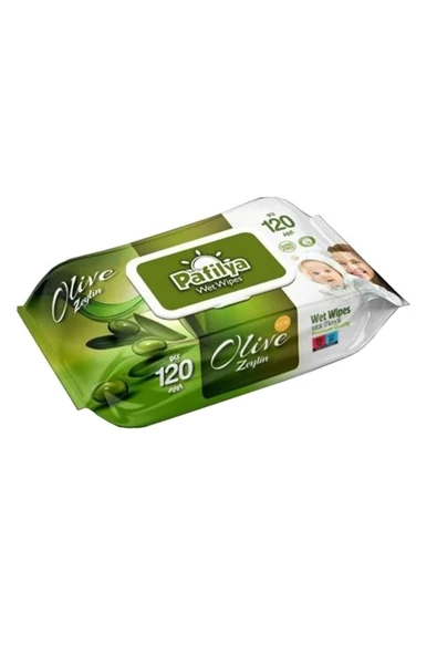 Pafilya Islak Havlu Mendil 120 Yaprak Zeytin Tekli Pk Plastik Kapaklı ürün görseli 1