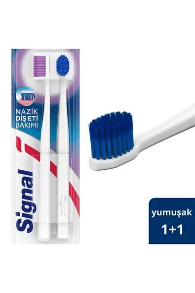 Signal Nazik Diş Eti Bakımı 1 1 Hediyeli Diş Fırçası Yumuşak ürün görseli 1
