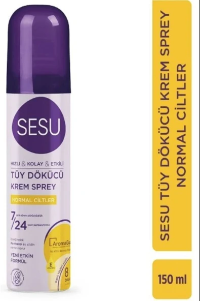 Sesu Normal Ciltler için Tüy Dökücü Krem Sprey 150 ml ürün görseli 1
