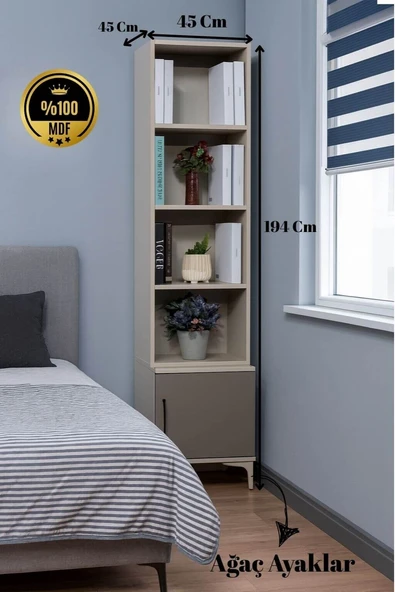 Deniz Komodin ve Kitaplık Set - Resim 3