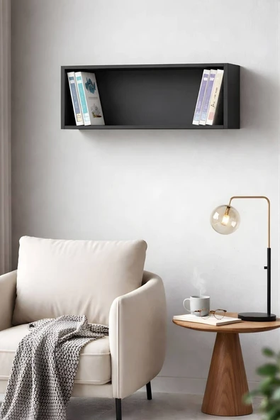 Çalışma Masası Üstü Kutu-80 CM-Antrasit ürün görseli 1
