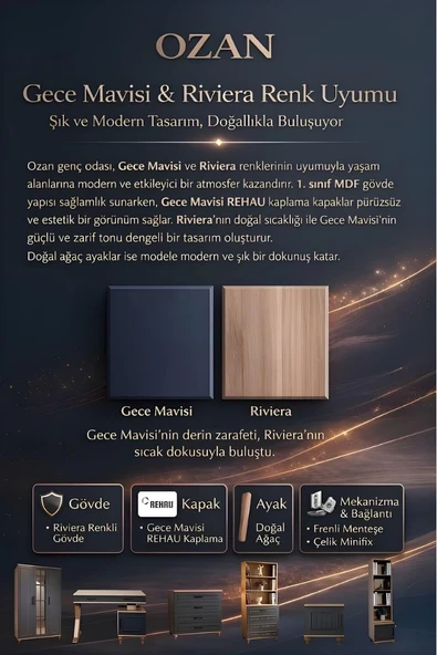 Ozan Komodin ve Kitaplık Set - Resim 4
