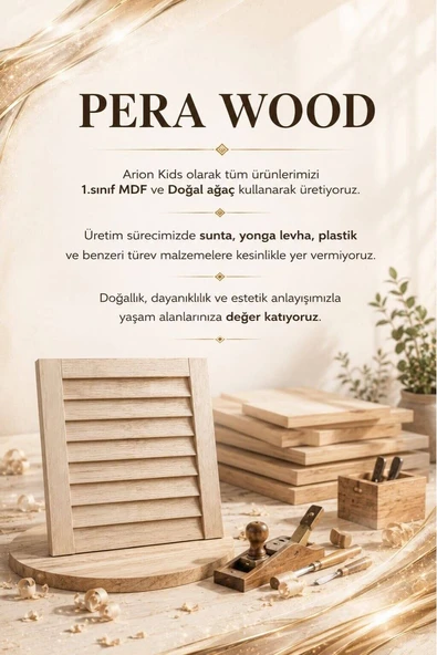 Pera Wood Komodin - Resim 3