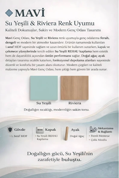 Mavi Dolap 4 Kapaklı - Resim 4