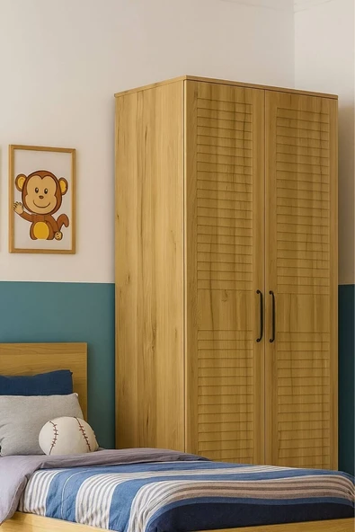 Pera Wood Dolap 2 Kapaklı - Resim 2
