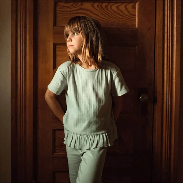 Mint Jakar Kısa Kollu Pijama Takımı-Yeşil ürün görseli 1