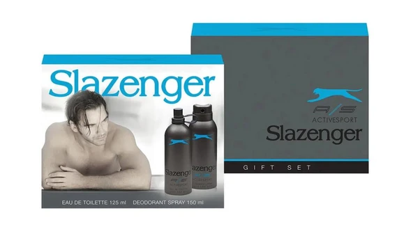 Slazenger Activesport Mavi Erkek Parfüm Edt 125 ml + Deodorant 150 ml Set ürün görseli 1